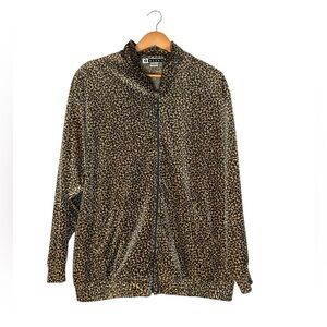Blast Missy Savannah Women’s XL Leopard Print Jacket Y2K Retro Statement